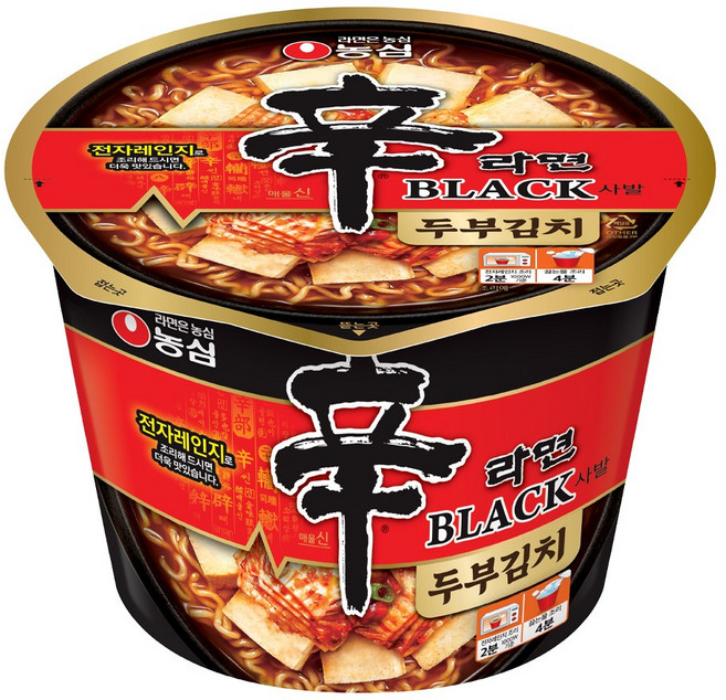 농심 신라면블랙(사발) 두부김치 8개