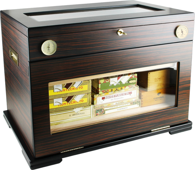 아도리니 시가휴미도 adorini Aficionado Deluxe 시가 Cabinet 에보니 하이글로시 / 시가 최대 400 스틱, 1박스