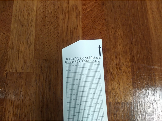 30노트 종이 악보 오르골 공악보 (65cm), 단품 상품, DIY 수동 오르골