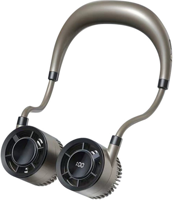 휴대용 목걸이 선풍기, 다크브라운, F916