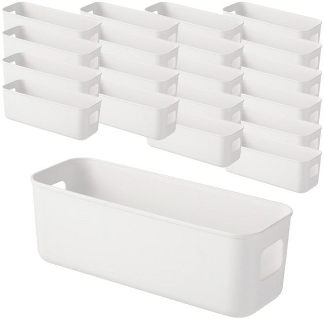 스톤락 다용도 기본 하프 트레이, 20개, 화이트