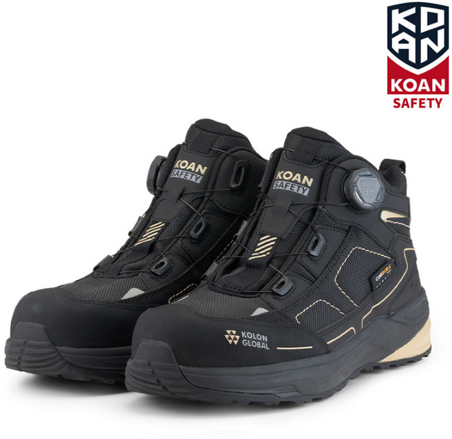 코오롱 코앤 KS-602DG 와이드토캡 경량 다이얼 안전화 미끄럼방지 현장 작업화