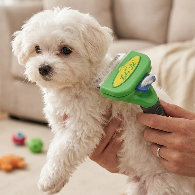 반려견 쉐드킬러 강아지 고양이 브러쉬 죽은털 빗, 1개, 소형견용 장모용