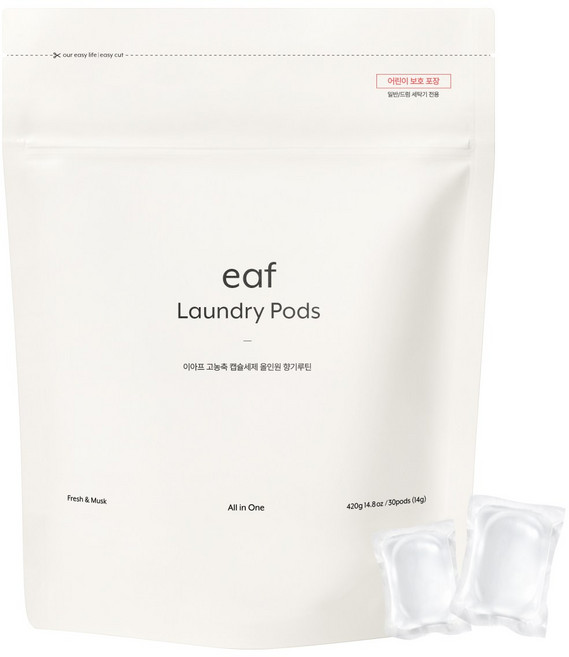 이아프 고농축 캡슐세제 올인원 향기루틴, 30개입, 1개