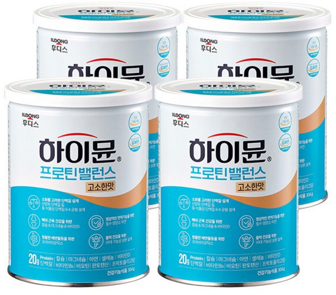 하이뮨 프로틴 밸런스 고소한맛, 304g, 4개