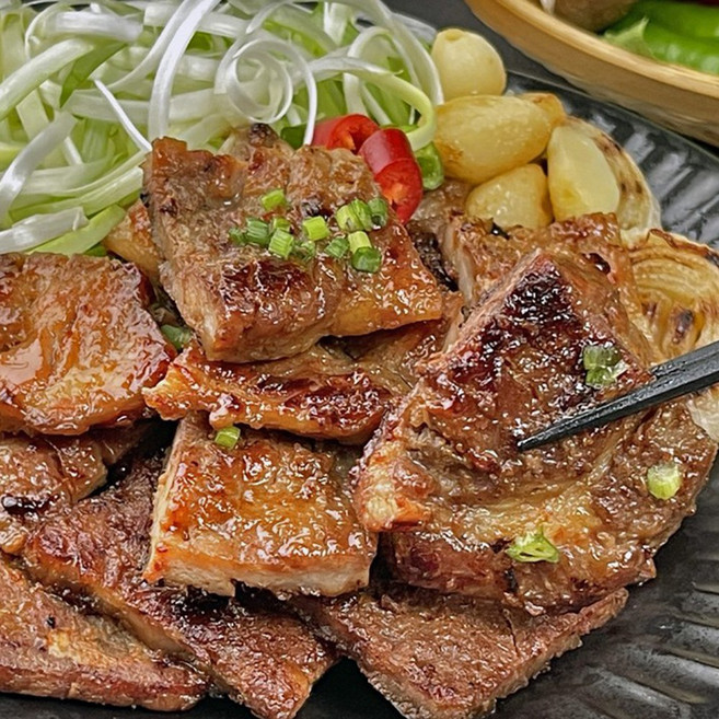 전통 마포 서서갈비 양념 돼지갈비 칼집 양념구이 양념돼지왕구이, 마포서서갈비, 2개, 400g