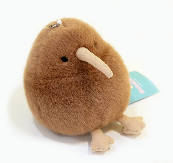새인형 키위새 뱁새 앵무새 키링 동물모양 가방꾸미기 백참 열쇠고리 장식, 키위새인형, 1개