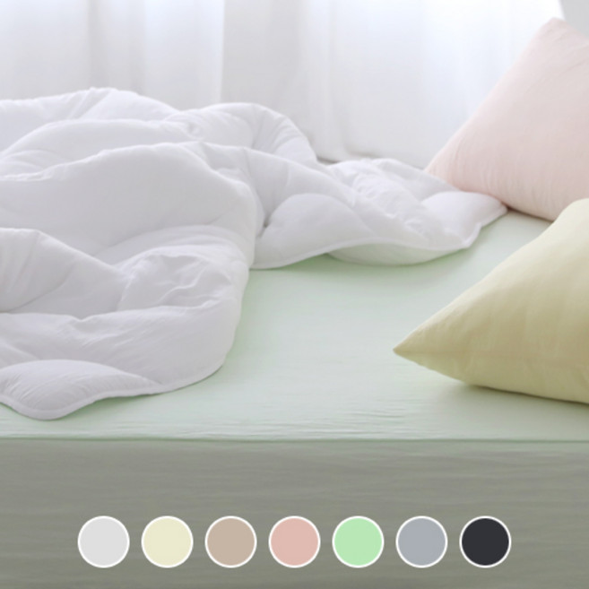 베이직톤 부드러운 세미 홀겹 먼지없는 매트리스 커버