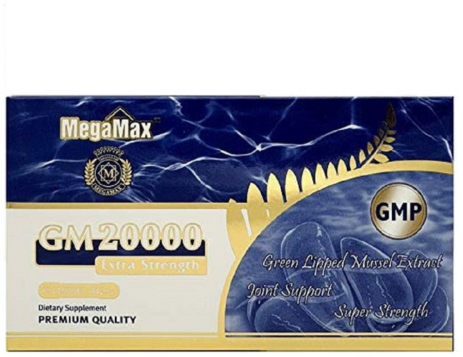뉴질랜드 메가맥스 GM20000 초록홍합 60정 초록입홍합 리프리놀, 1개