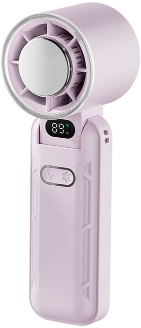 휴대용선풍기 무선선풍기 저소음선풍기 미니선풍기 선풍기 휴대용 접이식 충전식, 자주색