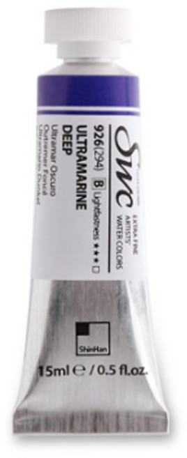 신한 SWC 15ml 수채화물감 낱색 시리즈 A, 920(292) CERU. BLUE HUE