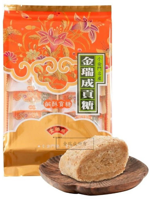 金瑞成 鹹酥貢糖, 12個, 200g