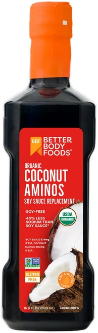 베터바디 푸드 유기농 코코넛 아미노 간장 대체품 프리 BetterBody Foods Organic Coconut Aminos Soy Sauce Alternative Gl, 1개, 479g - 쿠팡