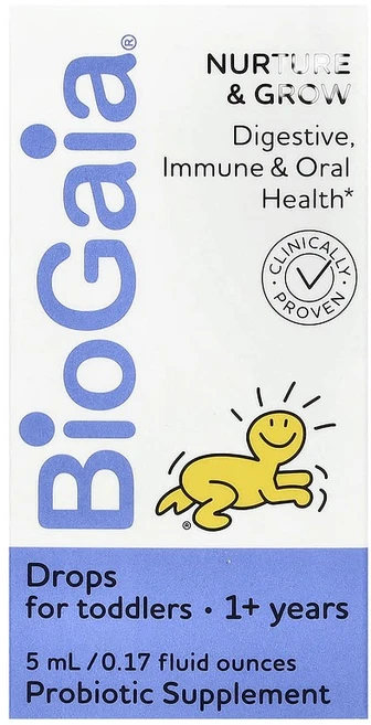 바이오가이아 너처 앤 그로우 드롭 5ml 루테리균 및 프로바이오틱스 함유, 1개 - 쿠팡