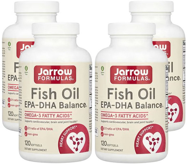 재로우포뮬러스 피쉬오일 EPA-DHA 밸런스 오메가3, 120정, 4개