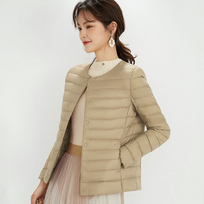 굿도우 여성 경량 오리털 다운 패딩 재킷