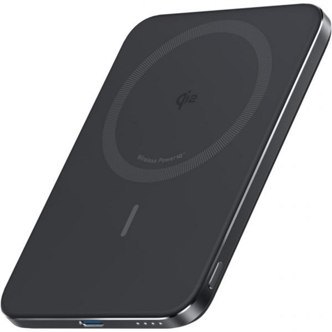 Anker 나노 파워 뱅크(5000mAh MagGo 슬림) Qi2 인증 무선 충전 최대 출력 15W MagSafe 호환 마그네틱 소형 iPhone 16/15/14/, Anker 나노 파워 뱅크(5000mAh, MagGo,