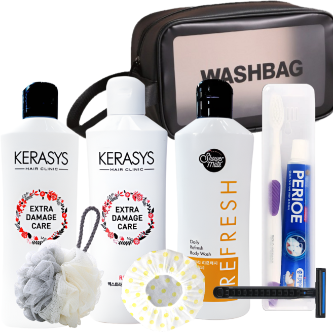끝판왕 여행용 휴대용 세면도구세트, 1세트