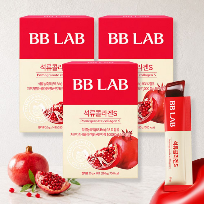 굿데이카트 비비랩 석류콜라겐s 저분자 콜라겐, 20g, 3개