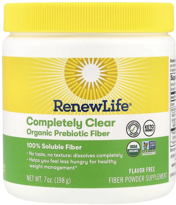 새해 첫좋은선물 Renew Life 컴플리틀리 클리어 유기농 프리바이오틱 식이섬유 무맛 198g(7oz) 제대로 할인합니다, RenewLife컴플리틀리클리어유기농프리바이오틱식이섬유, 198g, 1개 - 쿠팡