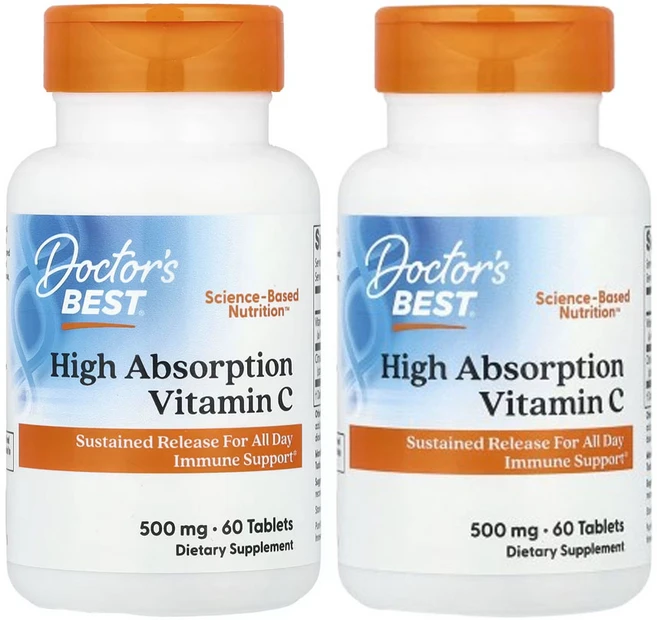 닥터스베스트 고흡수 비타민 C, 60정, 2개 - 쿠팡