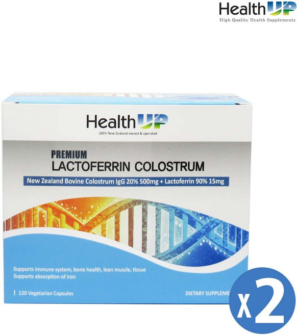 헬스업 프리미엄 락토페린 콜로스트럼 초유, 120정, 2개