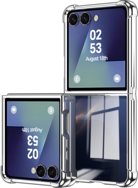 펜딕스 Z플립 고광택 무변색 지플립 풀커버 투명 케이스