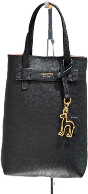 헤지스 단색 소가죽 미니 토트백