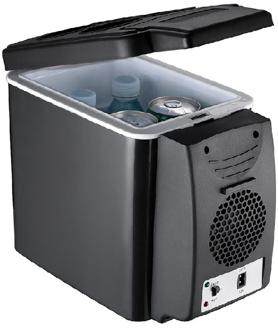 의풍인스 차량용 냉온장고 6L 캠핑용 휴대용 소형 미니 냉장고 12V/24V겸용, 블랙