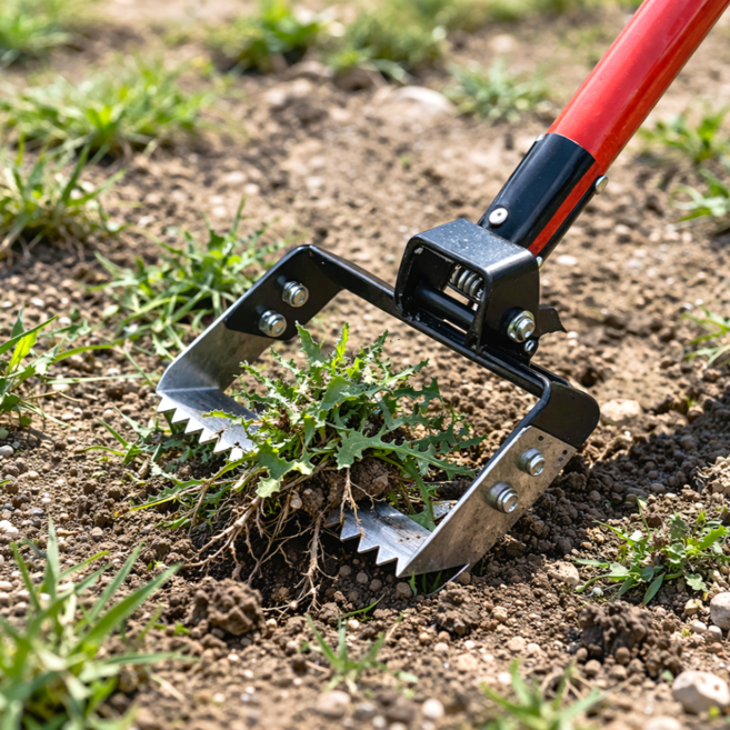 모두다팜 까딱호미 서서호미 서서하는 잡초제거기 제초 낫 효심산업, 1개