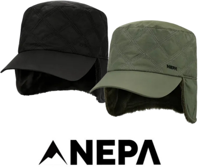 [백화점 매장판] 네파 공용 패딩 군모 패딩모자 겨울모자 방한모자 방한모