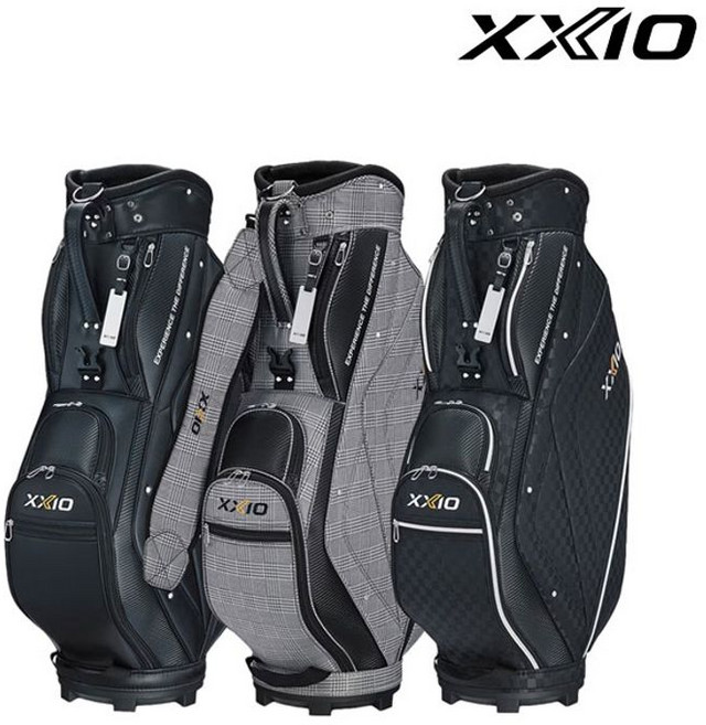 젝시오 어쎈틱 경량 캐디백 GGC-X164, 블랙체크