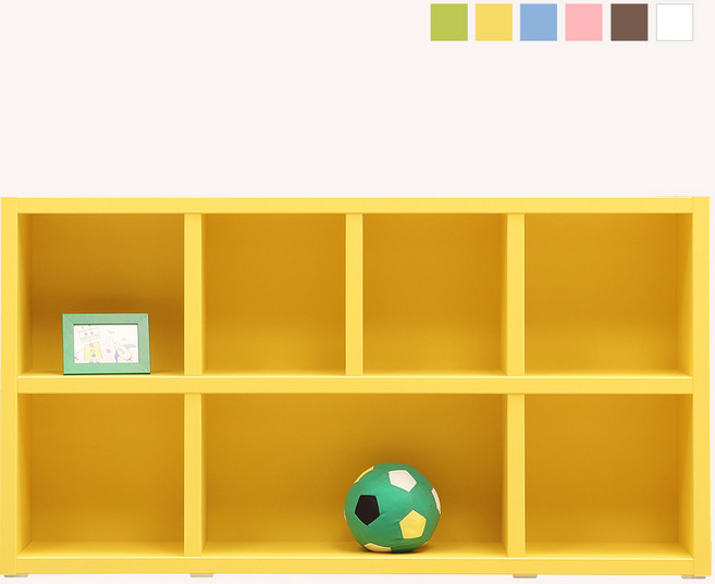 트리퍼니 내맘대로 꾸미는 컬러 2단 1500 책장, 2단1500책장/옐로우