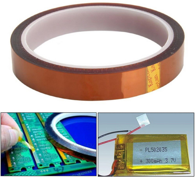 캡톤테이프 15mm 내열테이프 고열테이프 전자부품 33M, 1개