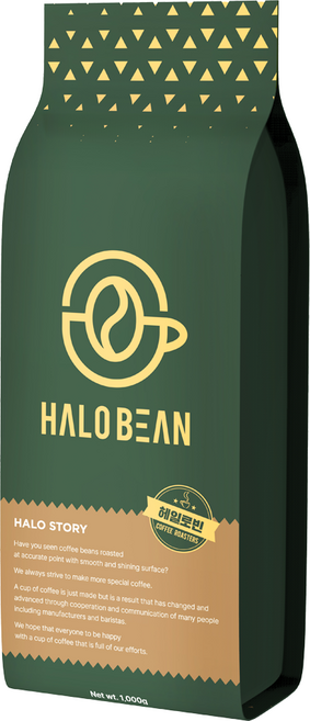 헤일로빈 베트남 로부스타 블루드래곤 G1 커피 원두, 1kg, 1개, 홀빈(분쇄안함)
