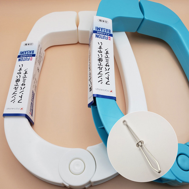 이불 베개 대형 다용도 빨래 집게 (하늘색 / 흰색 세트 + 바지끈 고무줄 끼우개), 하늘색 + 흰색, 2개