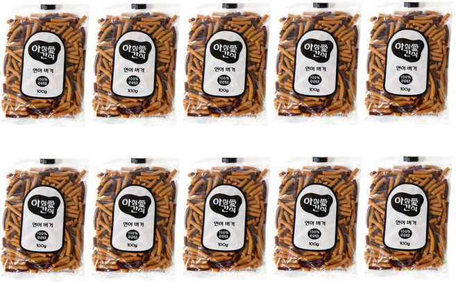 아침애간식 애견용 버거, 오리고기버거, 100g, 10개