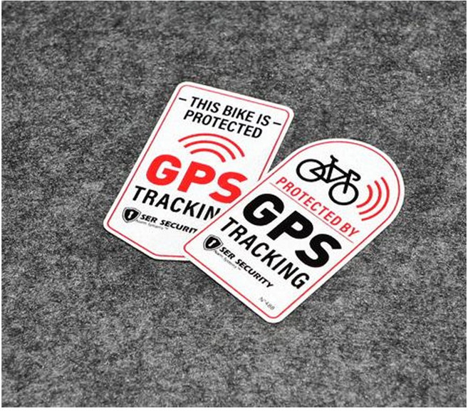 발통마켓 자전거 반사 스티커 GPS 안전 경고 위치추적 데칼 방수, GPS스티커(레드)1pcs, 1개