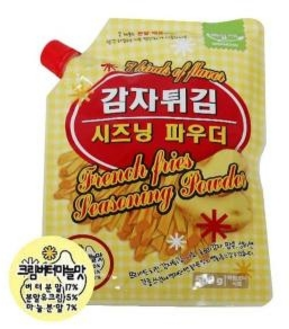 미담채 감자튀김 시즈닝 파우더 크림버터 마늘맛, 1개, 500g