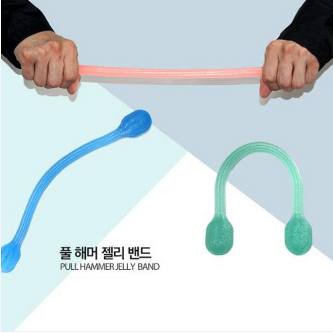 홈트레이닝 휴대용 스트레칭 실리콘 밴드 근육이완, 색상랜덤, 1개