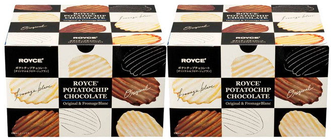 Royce 로이스 감자칩 포테이토칩 초콜릿 오리지널 프로마쥬 블랑 믹스 380g 2개