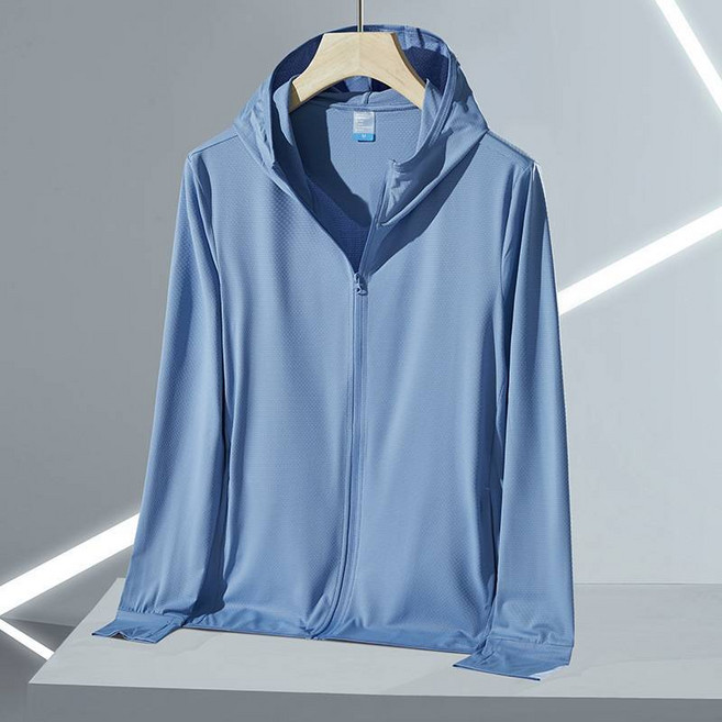 防曬外套 冰絲涼感透氣連帽防曬衣