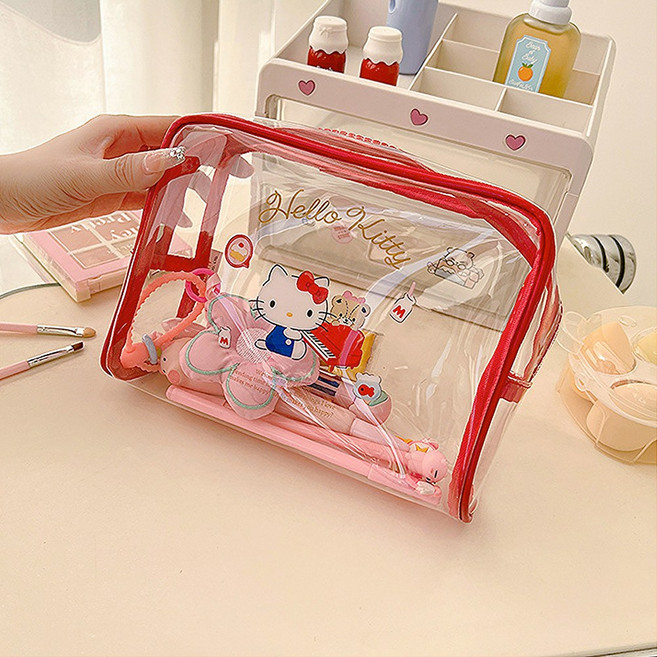 산리오 방수 파우치 대용량 투명 파우치