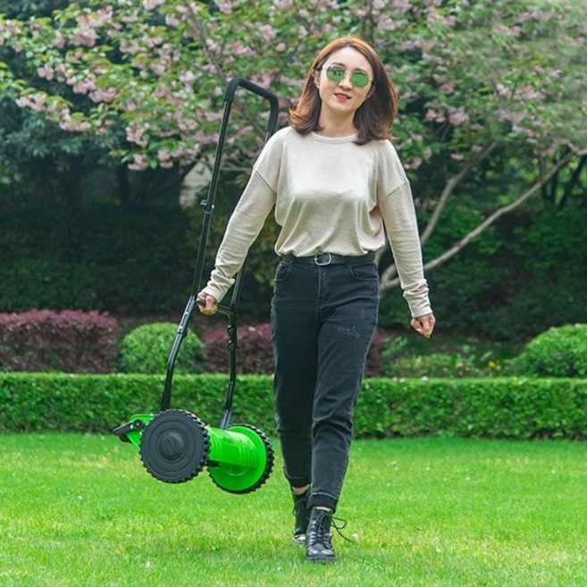 루리리 무동력 수동 잔디깍기 일반형, 12인치, 12인치