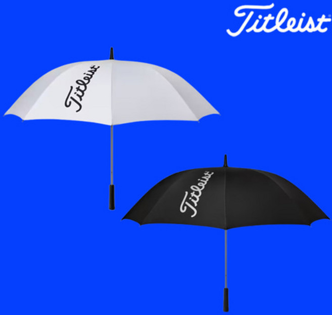 타이틀리스트 가벼운 초경량 골프 우산 (자외선 차단율 - 99%) 고급 장우산, 화이트, 1개