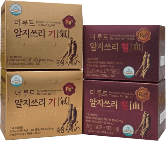 더루트 알지쓰리 올인원 진세노사이드 홍삼 캡슐