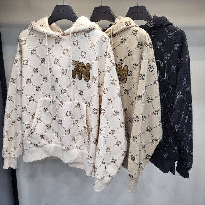 나인마이너스투 리트머스 여성 모노그램후드LN4TF875_SC