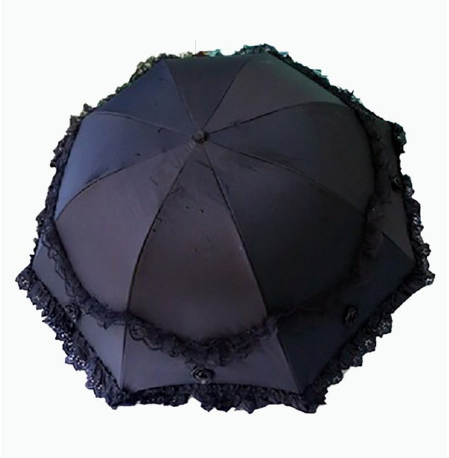 레이스양산 암막양산 태양 우산 여성용 보호 및 자외선 차단 더블 레이어 써니 비가 오는 이중 용도 접는 자수 레이스 공주 양산