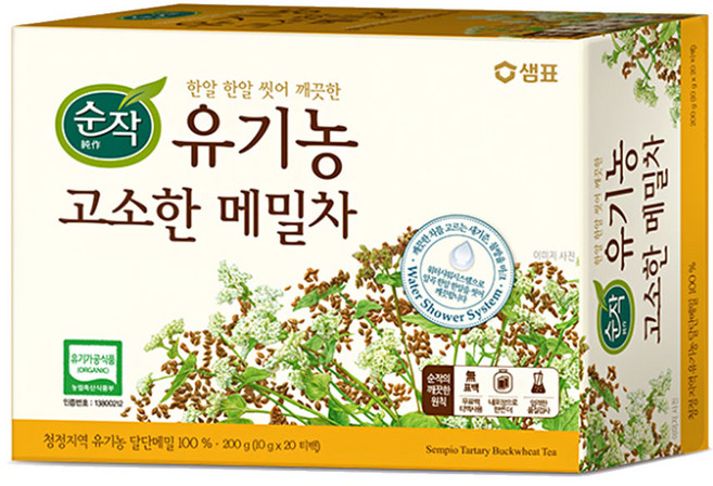 순작 유기농 고소한 메밀차, 10g, 20개입, 6개