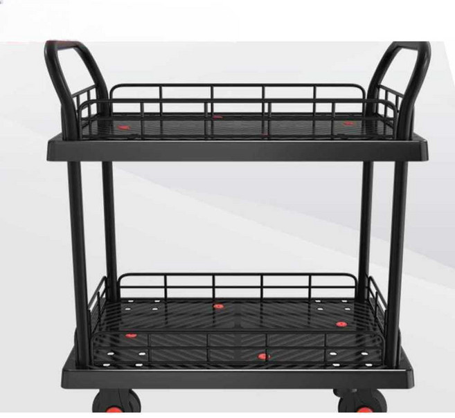 2층 구루마 끌차 핸드카트 다용도 상업용 가드레일 몽땅, 1개